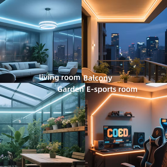 Bandes LED CCT COB CE RoHS lumière haute densité bande LED lumières 12 V 24 V Flexible COB LED bande lumineuse
