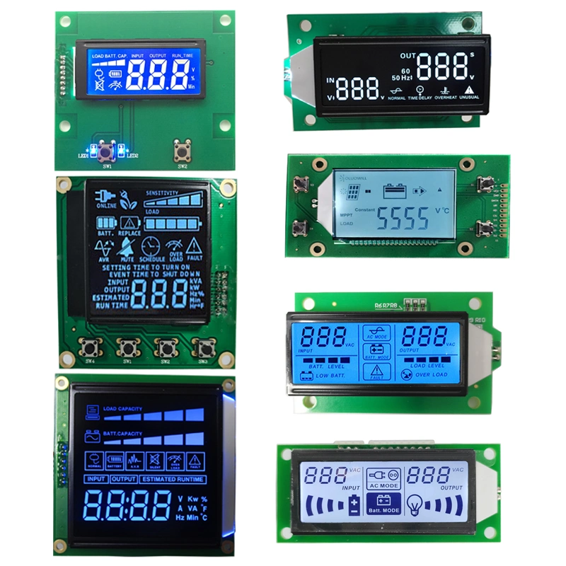 Power Inverter UPS 7 Segment LCD Display Module UPS Uninterruptible Power Screen Module Htn Blue Segment Display