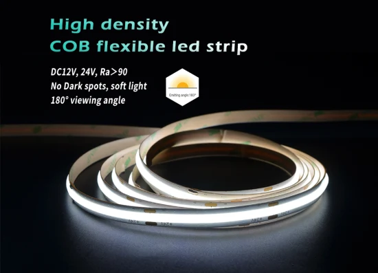 Bande d'éclairage LED COB DC24V RVB personnalisée pour l'éclairage de décoration