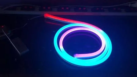 LED néon Flex IP65 décoration de noël éclairage extérieur anti UV RGB bande LED Tube bande secteur néon corde Flex bande lumineuse